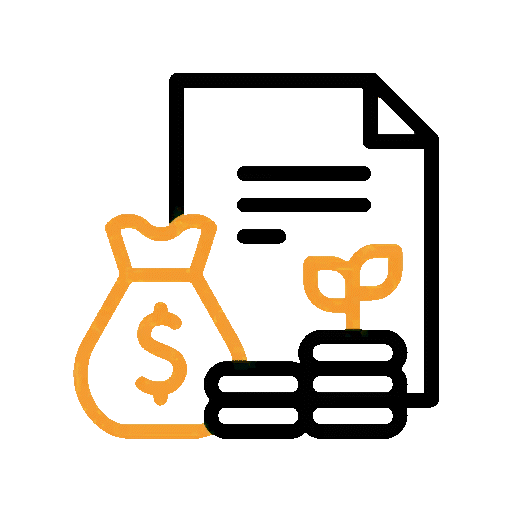 Image animée d'un icone illustrant l'optimisation du budget personnel